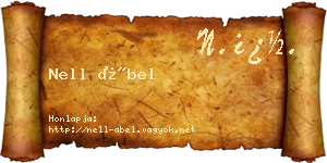 Nell Ábel névjegykártya